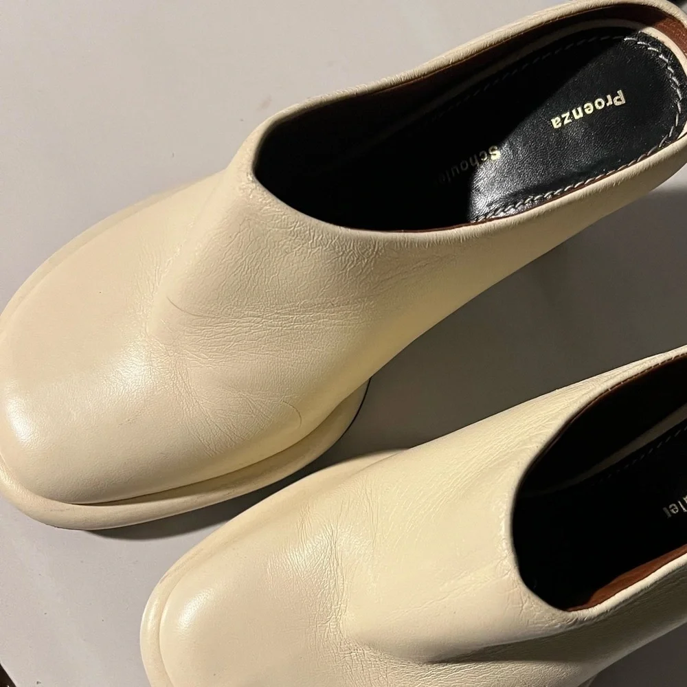 Proenza Schouler Women's Cream Mules - Picture 4 of 6